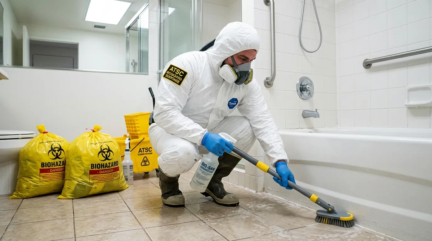 Decontamination equipment deployed for Blood Cleanup in Kirkwood